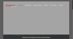 Desktop Screenshot of californialimousines.fr